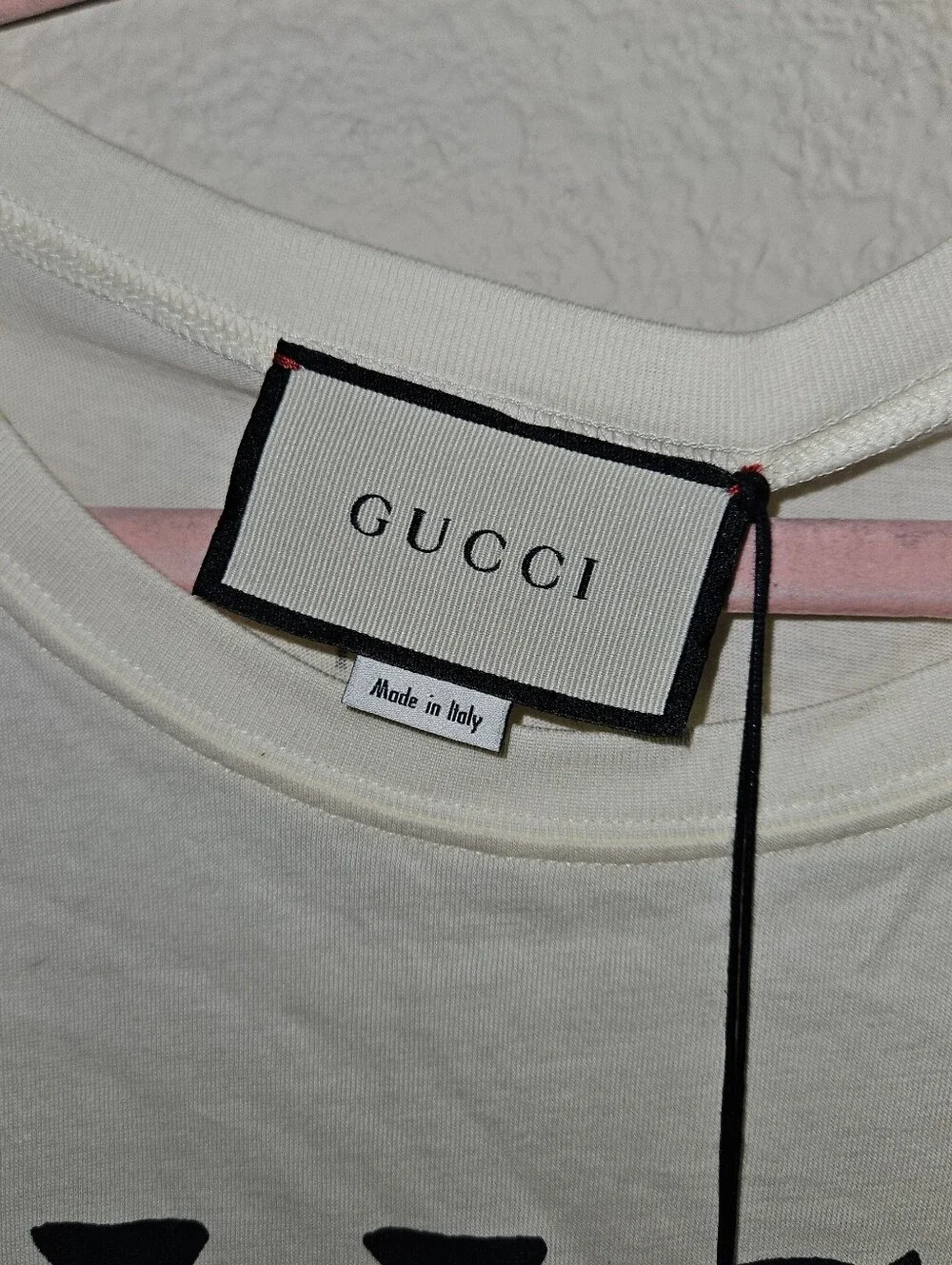 Gucci Cream Tee with Bold Orange Tiger Graphic